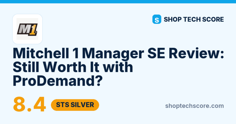 Mitchell 1 Manager SE Review: Still Worth It with ProDemand? - Shop Tech Score review card