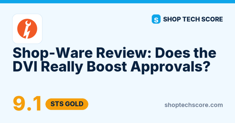 Shop-Ware Review (2026): Does the DVI Really Boost Approvals? - Shop Tech Score review card